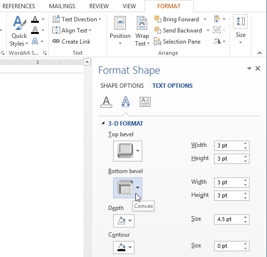 word for mac foramt text box layout behind text